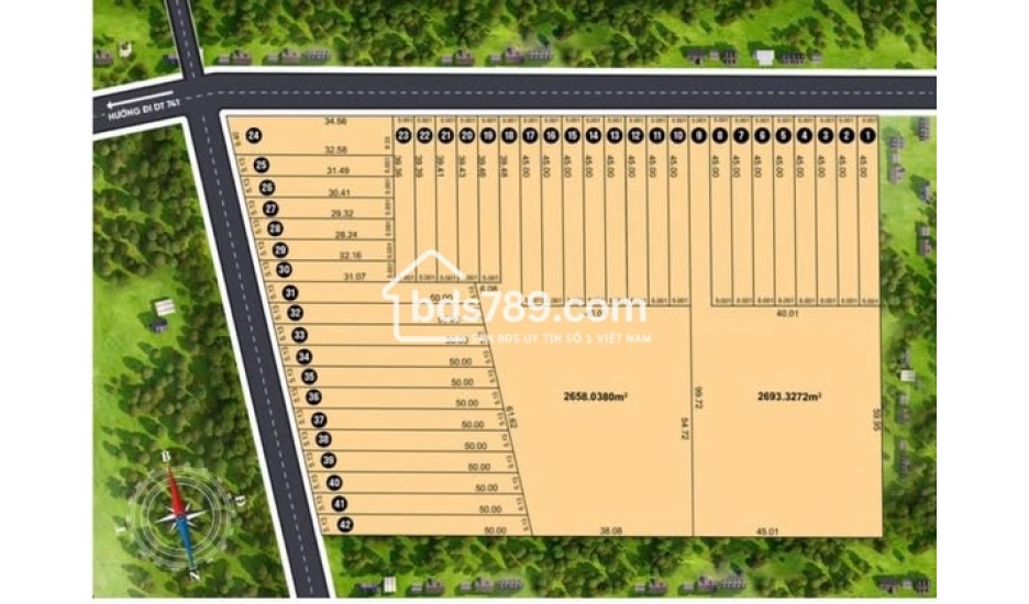 CẦN BÁN DỰ ÁN 42 LÔ GIÁ F0 - CƠ HỘI ĐẦU TƯ SINH LỜI CAO